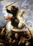 Juan Martin Cabezalero St James the Great in the Battle of Clavijo oil painting on canvas